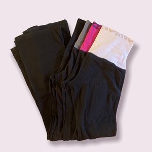 Express fold over flare yoga leggings. 4 pairs total.